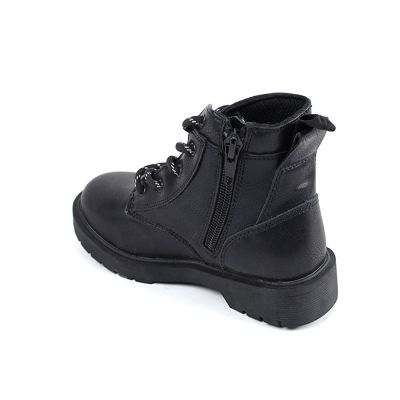 BOOTS ZIPPY ENFANT CUIR NOIR